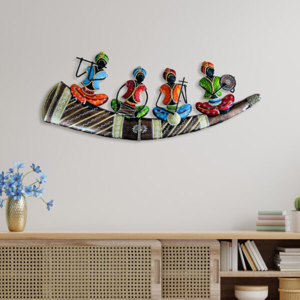 Handcrafted Indian Metal Wall Art | Elegant Rustic Home Decor | Artisan Craftsmanship