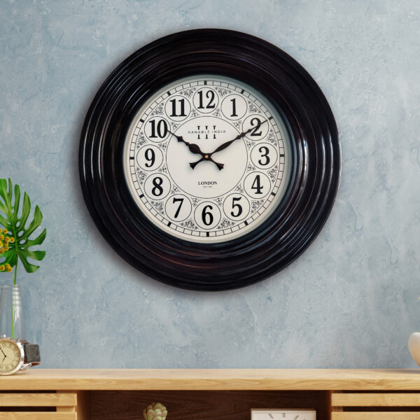 Polish Round Antique Wall Clock for Home and Living Room
