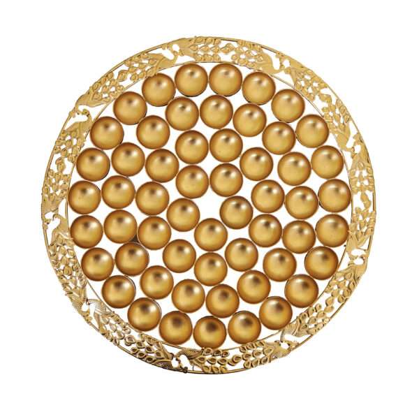 Chappan Bhog Pooja Thali – 56 Bhog Thali | Rajasthani Traditional Gift Thali with Gold Finish